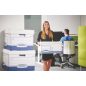 Archiválókonténer, karton, ultra erős, nagy, FELLOWES "Bankers Box Basic", kék-fehér