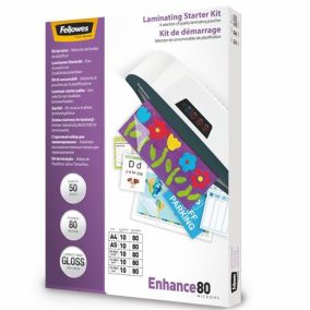 Meleglamináló fólia, 80 mikron, fényes, 50 db, FELLOWES Meleglamináló fólia, 80 mikron, fényes, 50 db, FELLOWES