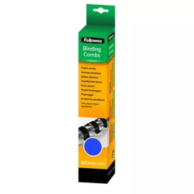 Spirál, műanyag, 6 mm, 10-20 lap, FELLOWES, 25 db, kék