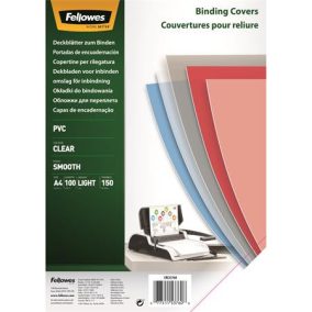 Előlap, A4, 150 mikron, FELLOWES, víztiszta Előlap, A4, 150 mikron, FELLOWES, víztiszta