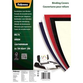 Hátlap, A4, 250 g, matt, FELLOWES "Delta", zöld, 100 db   Hátlap, A4, 250 g, matt, FELLOWES "Delta", zöld, 100 db