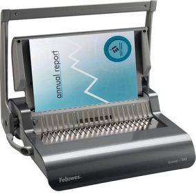 Spirálozógép, műanyag spirálkötéshez, manuális, 500 lap, FELLOWES "Quasar+"   Spirálozógép, műanyag spirálkötéshez, manuális, 500 lap, FELLOWES "Quasar+"