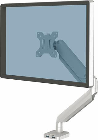 Monitortartó kar, egy monitorhoz, FELLOWES "Platinum Series™Single", ezüst