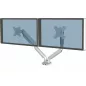   Monitortartó kar, két monitorhoz, FELLOWES "Platinum Series™ Dual", ezüst
