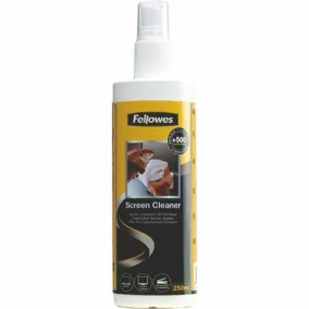  Tisztítófolyadék, képernyőhöz, pumpás, 250 ml, FELLOWES