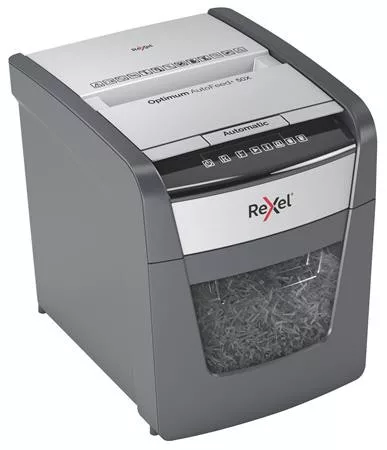 Iratmegsemmisítő, konfetti, 50 lap, REXEL, "Optimum AutoFeed+ 50X"