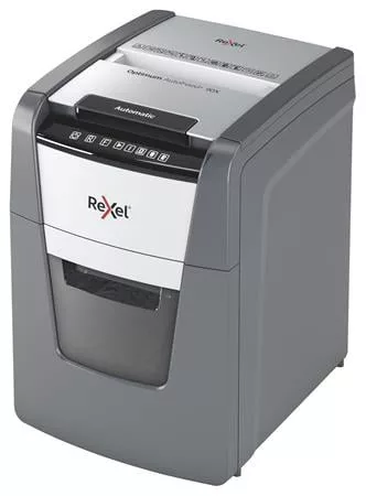 Iratmegsemmisítő, konfetti, 90 lap, REXEL, "Optimum AutoFeed+ 90X"