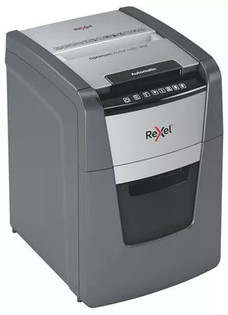 Iratmegsemmisítő, konfetti, 90 lap, REXEL, "Optimum AutoFeed+ 90X"