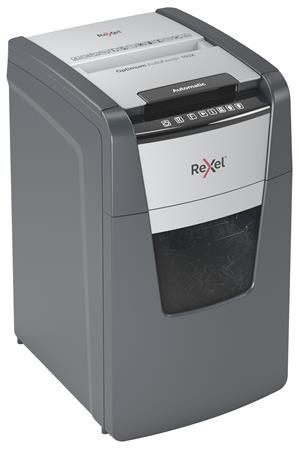 Iratmegsemmisítő, konfetti, 150 lap, REXEL, "Optimum AutoFeed+ 150X"