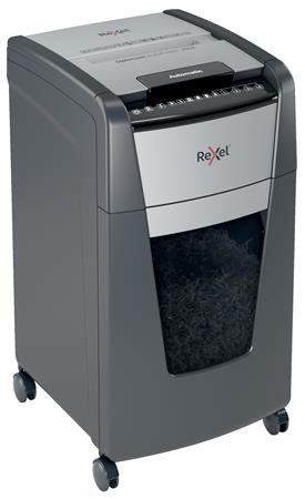 Iratmegsemmisítő, konfetti, 300 lap, REXEL, "Optimum AutoFeed+ 300X"
