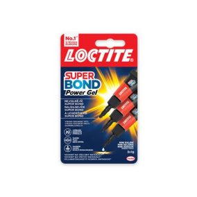   Pillanatragasztó gél, 3 x 1 g, HENKEL "Loctite Super Bond POWER Gél Mini Trio"
