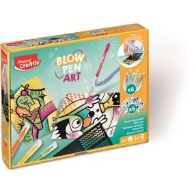   Fújós filctoll készlet, csíkozás, MAPED CREATIV "Blow pen Art"