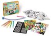Fújós filctoll készlet, MAPED CREATIV, "Blow pen Art", csíkozás