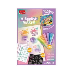   Kreatív festékszóró utántöltő, pasztell színek, MAPED CREATIV "Airbrush Maker"