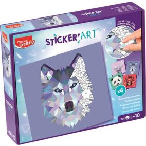   Kreatív matricás készlet, állatok, MAPED CREATIV "Sticker' Art"