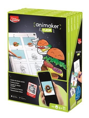 Animációkészítő készlet applikációval, Pop, MAPED CREATIV "Animaker Flash"