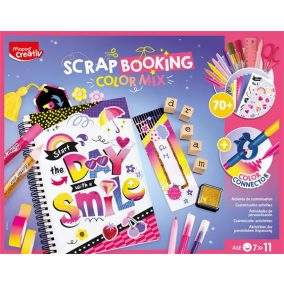   Kreatív scrapbooking készlet, 70 darabos, MAPED CREATIV "Scrapbooking Color Mix"