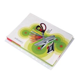   Katalógustartó genotherm, lefűzhető, A4, 100 mikron, víztiszta, 20mm, VICTORIA OFFICE