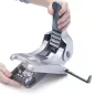   Lyukasztó, nagyteljesítményű, kétlyukú, 65 lap, fém, RAPESCO "Zero 65", ezüst