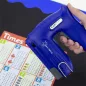   Tűzőpisztoly, vezeték nélküli, elektromos, USB, RAPESCO Germ-Savvy "T12-USB", kék