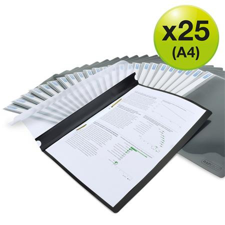 Gyorsfűző, PP, A4, RAPESCO "Eco", fekete