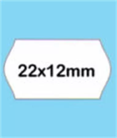 Árazószalag, visszaszedhető, 22x12 mm, BLITZ, fehér
