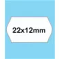 Árazószalag, visszaszedhető, 22x12 mm, BLITZ, fehér