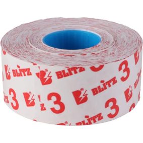 Árazószalag, 22x16 mm, BLITZ, fehér