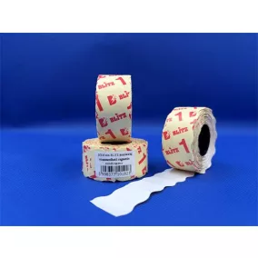 Árazószalag, visszaszedhető, 26x16 mm, BLITZ, fehér