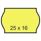Árazószalag, 25x16 mm, citrom