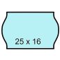 Árazószalag, 25x16 mm, kék