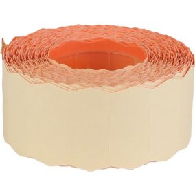   Árazószalag, 25x16 mm, visszaszedhető ragasztóval, pasztell narancssárga