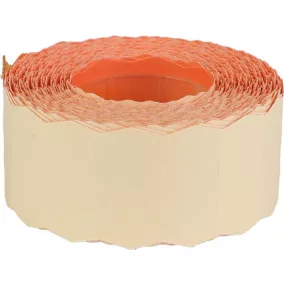   Árazószalag, 25x16 mm, visszaszedhető ragasztóval, pasztell narancssárga