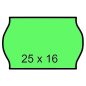Árazószalag, 25x16 mm, zöld