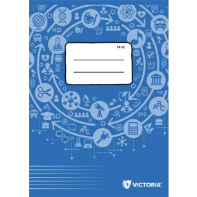   Füzet, tűzött, A5, vonalas, 32 lap, 1. osztály, VICTORIA PAPER Circle "14-32"