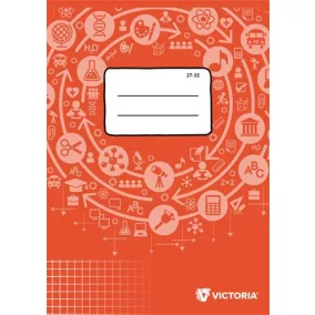   Füzet, tűzött, A5, kockás, 32 lap, VICTORIA PAPER Circle "27-32"