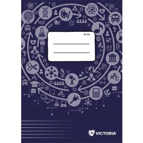   Füzet, tűzött, A4, vonalas, 32 lap, VICTORIA PAPER Circle "81-32"