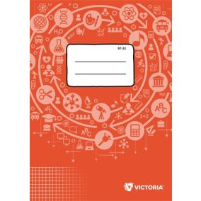   Füzet, tűzött, A4, kockás, 32 lap, VICTORIA PAPER Circle "87-32"