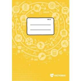   Füzet, tűzött, A4, francia kockás, 32 lap, VICTORIA PAPER Circle "88-32"