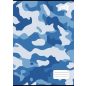 Füzet, tűzött, A4, kockás, 32 lap, COOL BY VICTORIA "Camouflage", "87-32"