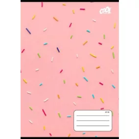   Füzet, tűzött, A5, vonalas, 32 lap, 4-8. osztály, COOL BY VICTORIA "Sweet pink", "21-32"