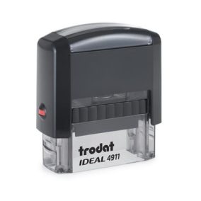   Bélyegző, TRODAT "Ideal 4911", fekete ház, fekete párnával