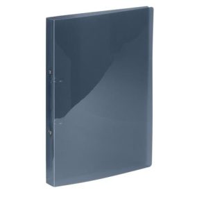   Gyűrűs könyv, 2 gyűrű, 25 mm, A4, PP, VIQUEL "Propyglass", füstszínű