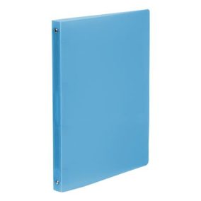   Gyűrűs könyv, 4 gyűrű, 25 mm, A4, PP, VIQUEL "Propyglass", kék