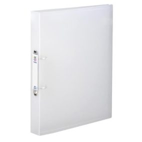   Gyűrűs könyv, 2 gyűrű, 40 mm, A4, maxi, PP, cserélhető címke, VIQUEL "Propyglass", víztiszta