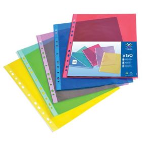   Genotherm, lefűzhető, A4, 50 mikron, víztiszta, VIQUEL "Trend", vegyes színek