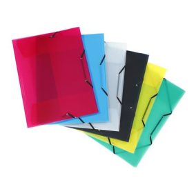   Gumis mappa, 15 mm, PP, A3, VIQUEL "Propyglass", vegyes színek