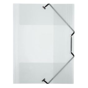   Gumis mappa, 15 mm, PP, A4, VIQUEL "Propyglass", áttetsző