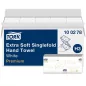   Kéztörlő,  Z hajtás, 2 rétegű, 200 lap, H3 rendszer, Premium, TORK "Extra Soft Singlefold", fehér
