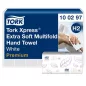   Kéztörlő, Interfold hajtás, H2 rendszer, 2 rétegű, 100 lap, Premium, TORK "Xpress Extra Soft Multifold", fehér